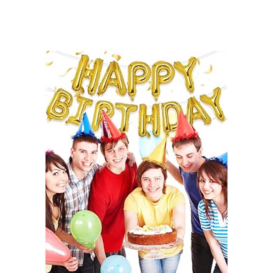 "Happy Birthday" Balloon Banner