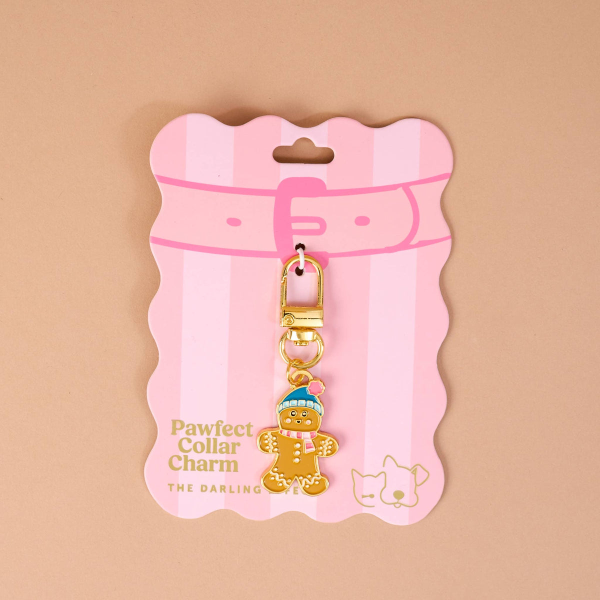 Pawfect Collar Charm-Gingerbread