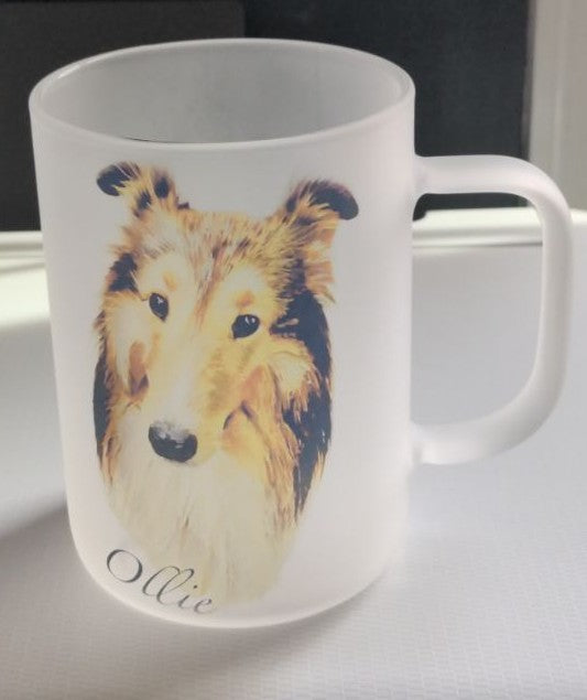 Color Portrait Glass Mug