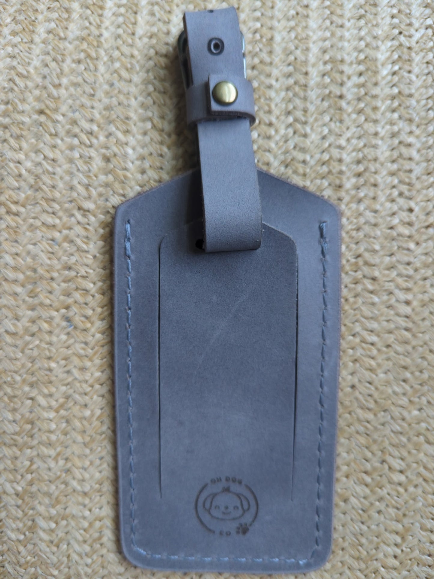 Engraved Portrait Luggage Tag