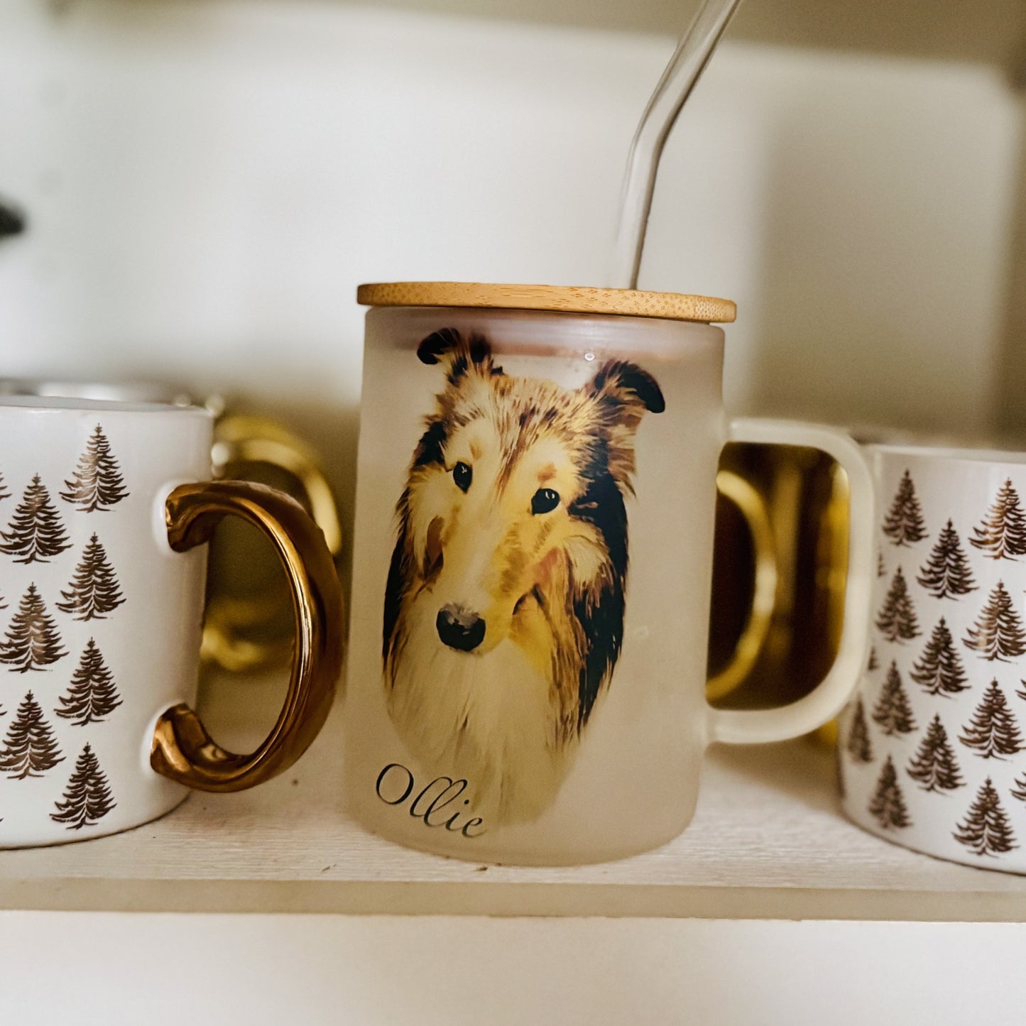 Color Portrait Glass Mug