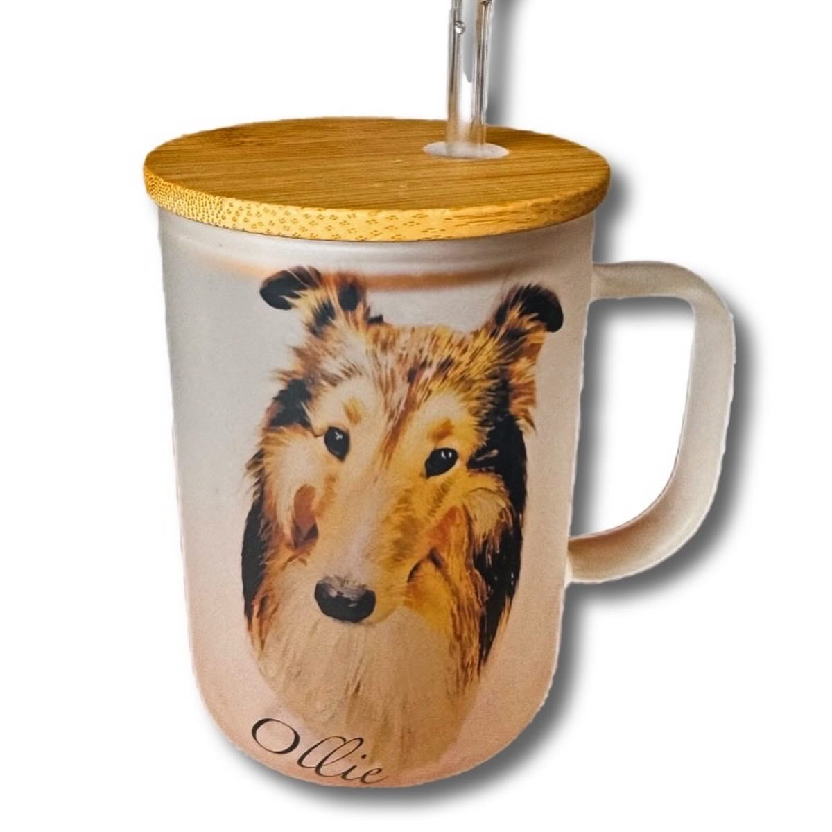 Color Portrait Glass Mug