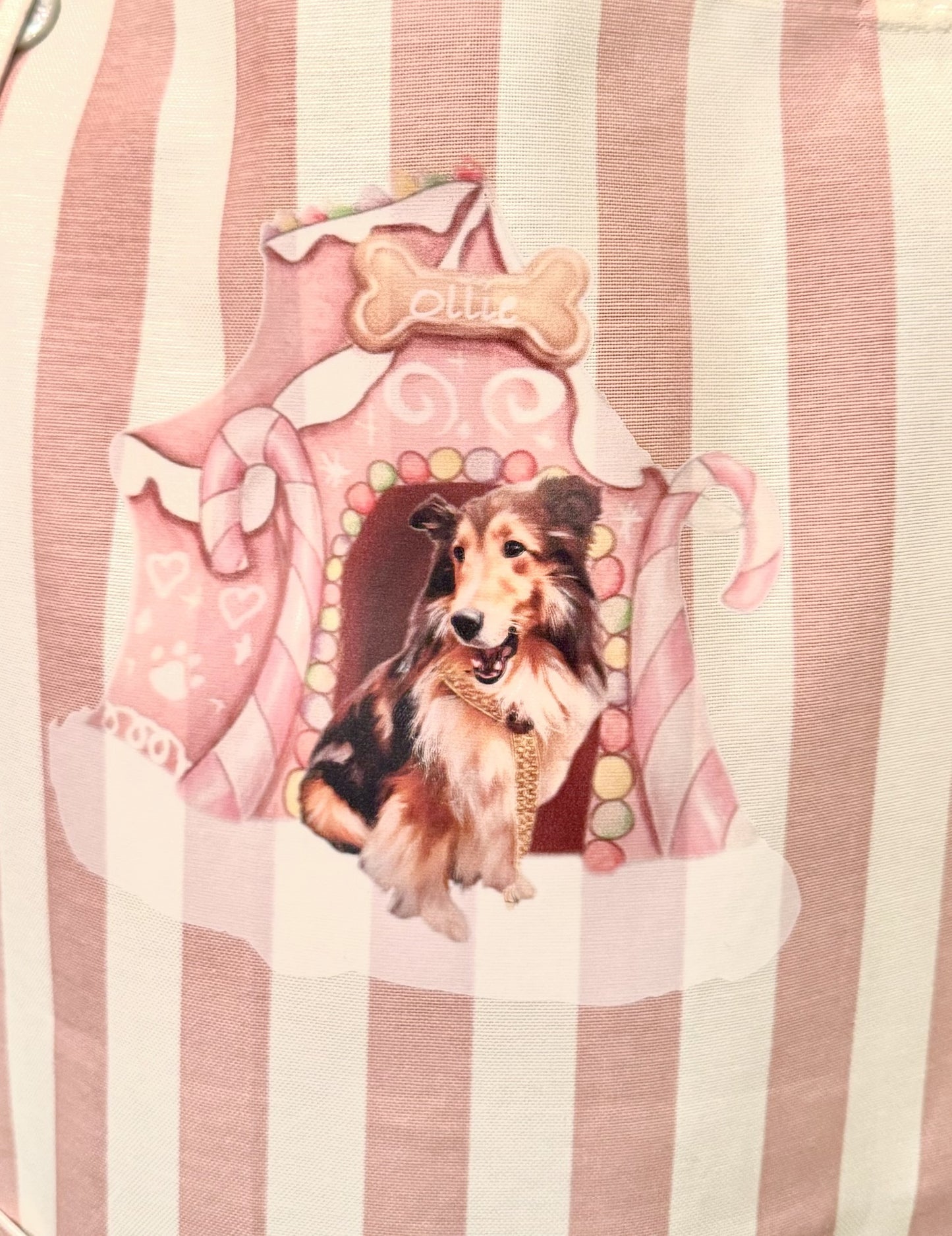 "Gingerbread Dog" Custom Apron
