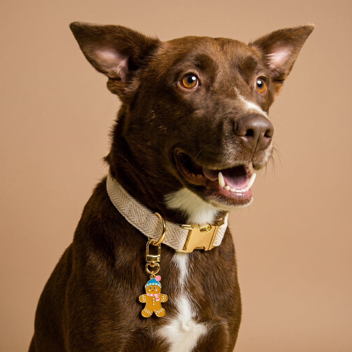 Pawfect Collar Charm-Gingerbread