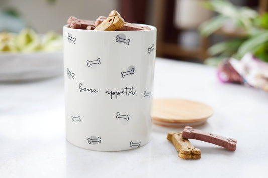 Bone Appetit Dog Treat Jar