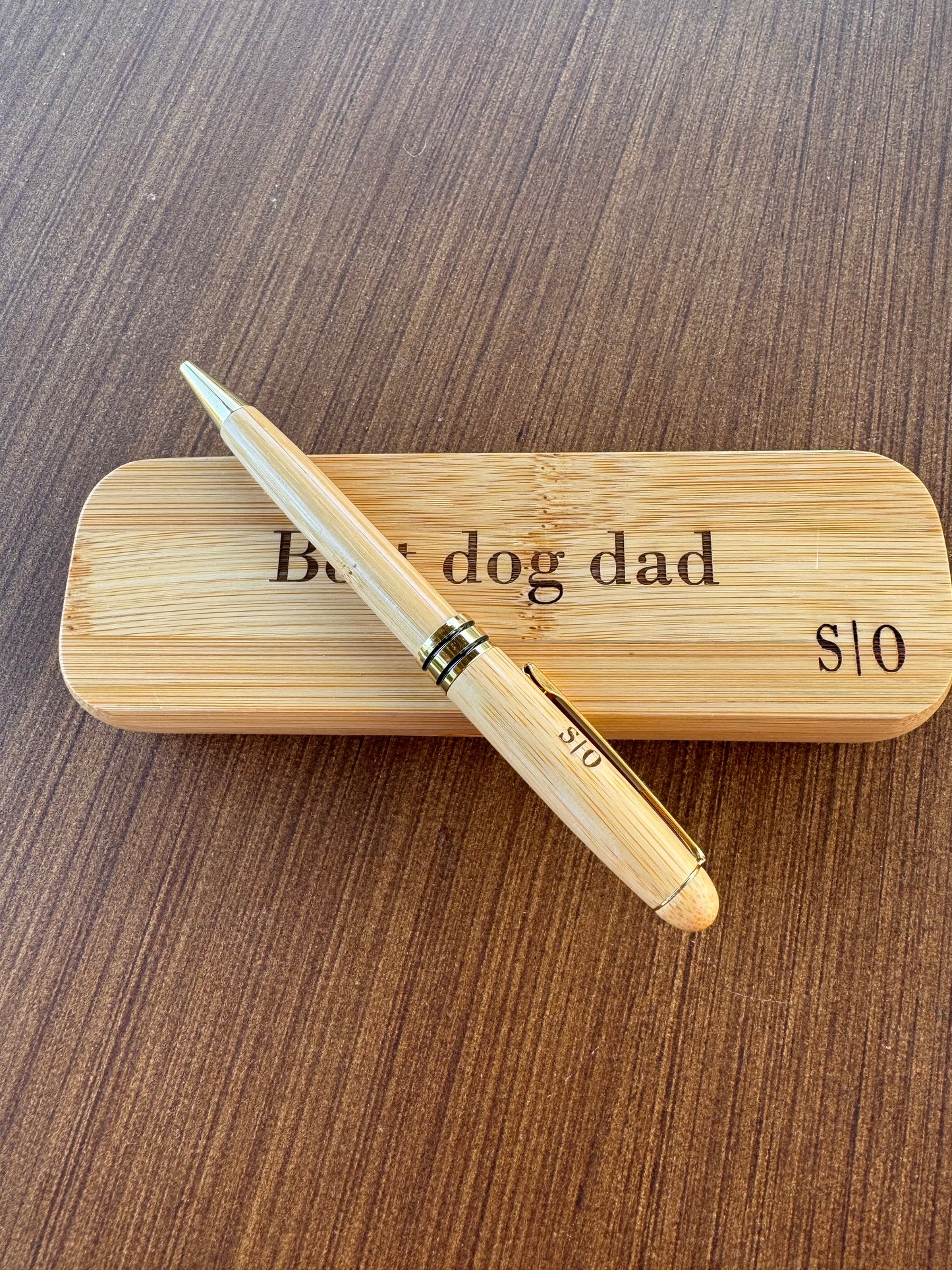 Wooden Pen and Box Set