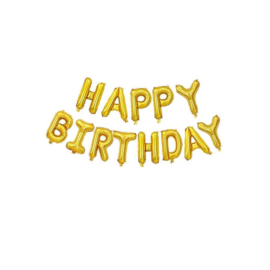 "Happy Birthday" Balloon Banner