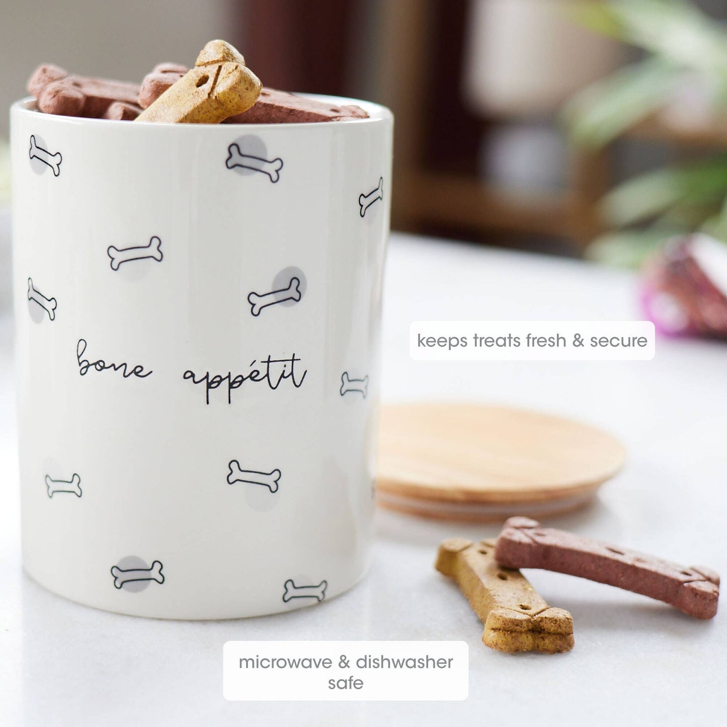 Bone Appetit Dog Treat Jar