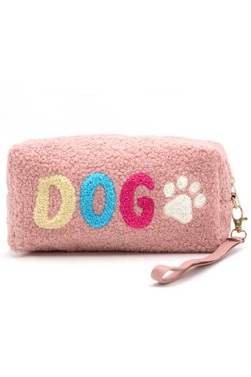 DOG Fur Wristlet Pouch