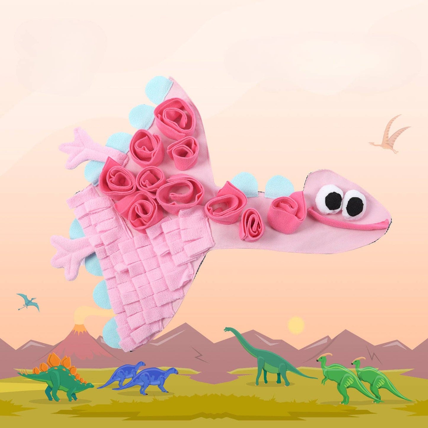 Playful Dinosaur Snuffle Mat