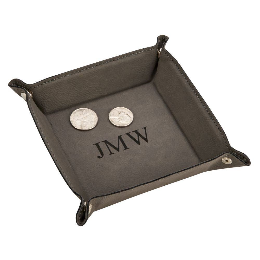 "Dog Dad" Snap Leatherette Valet Tray