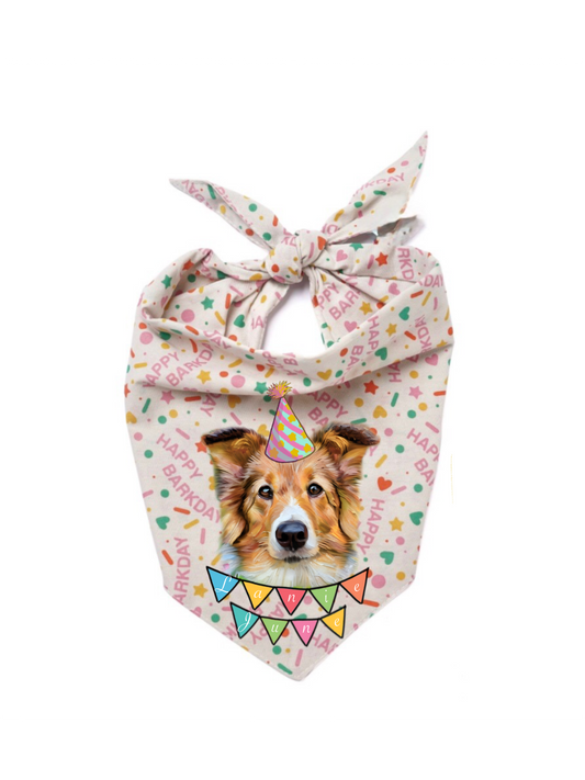 Pink Celebration Dog Bandana