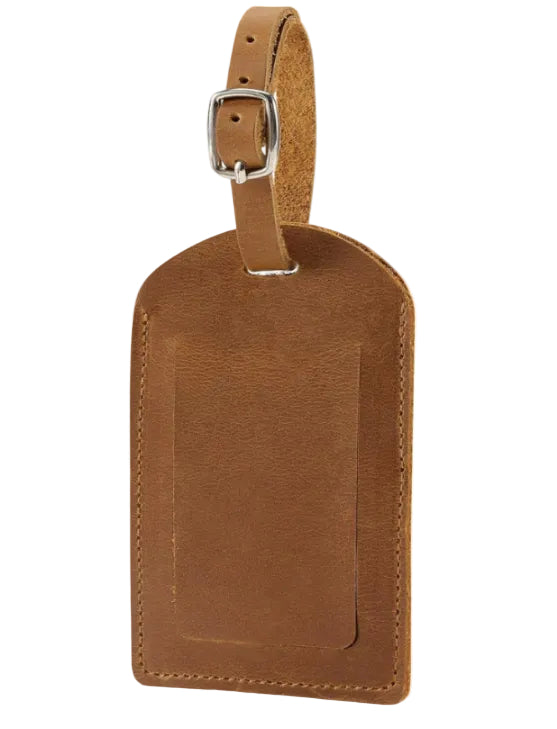 Pet Portrait Leather Luggage Tag