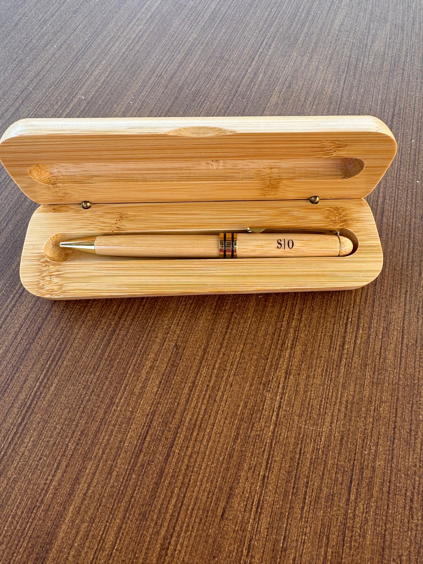 Wooden Pen and Box Set