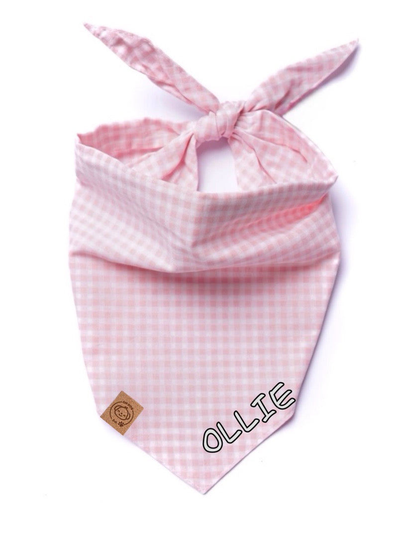 Pink Easter Dog Bandana