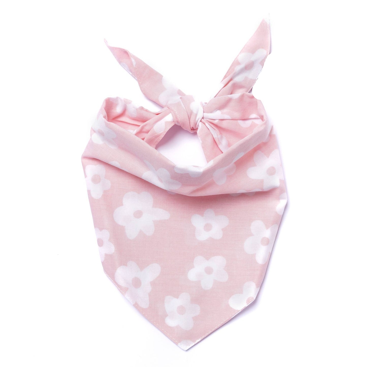 Pink Flower Dog Bandana