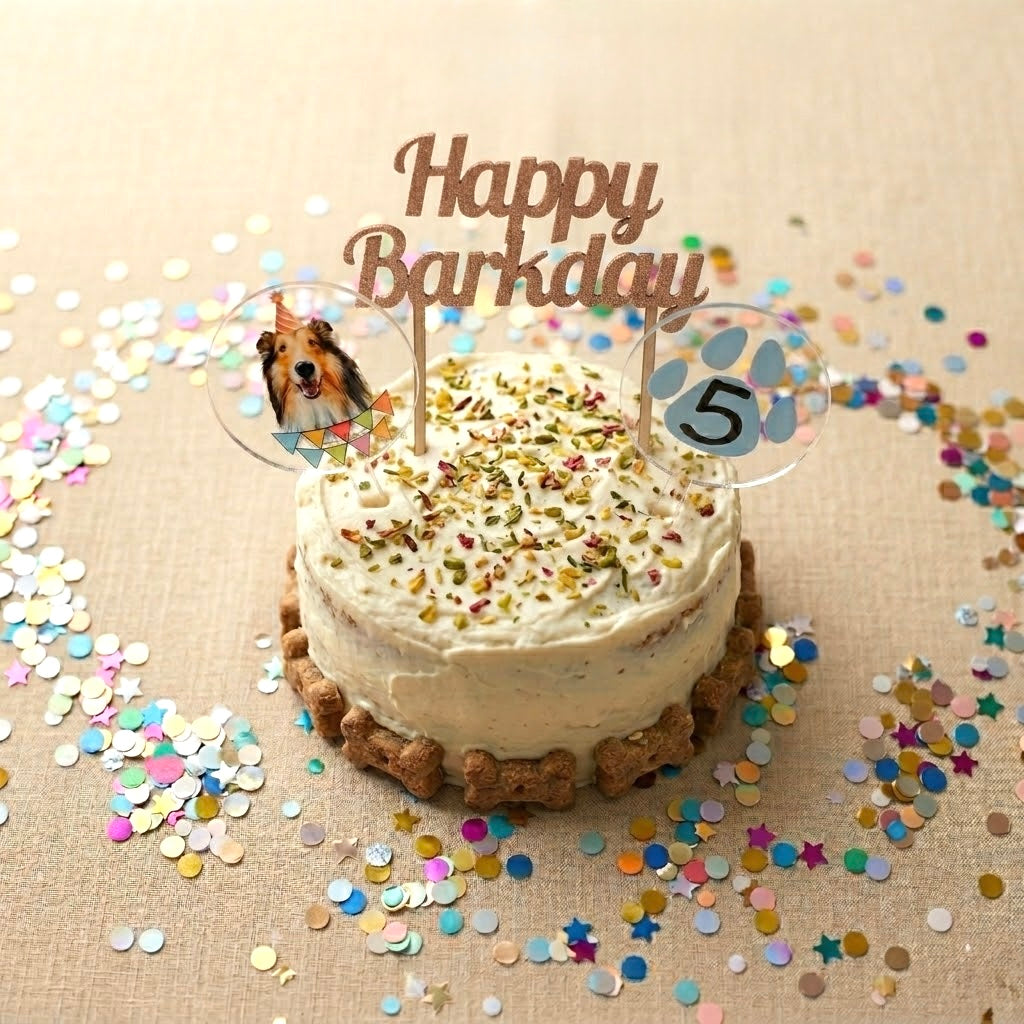 Barkday Cake Toppers Set