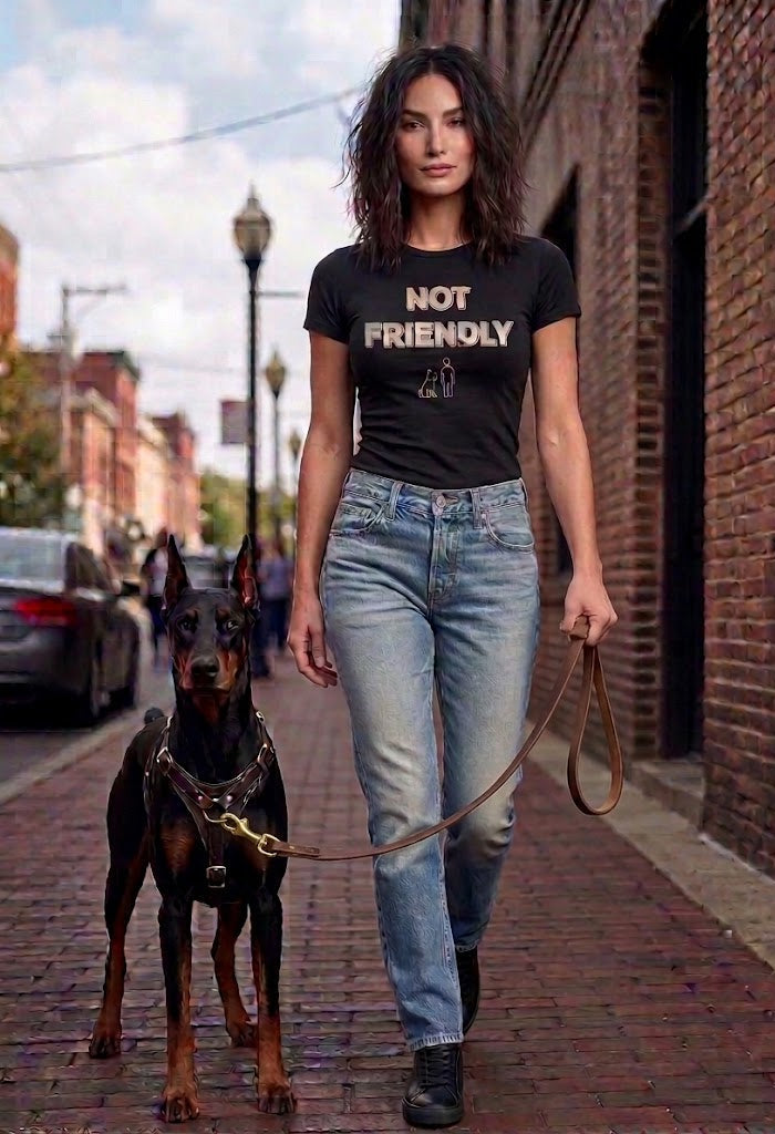 “Not Friendly” Premium Women’s Tee