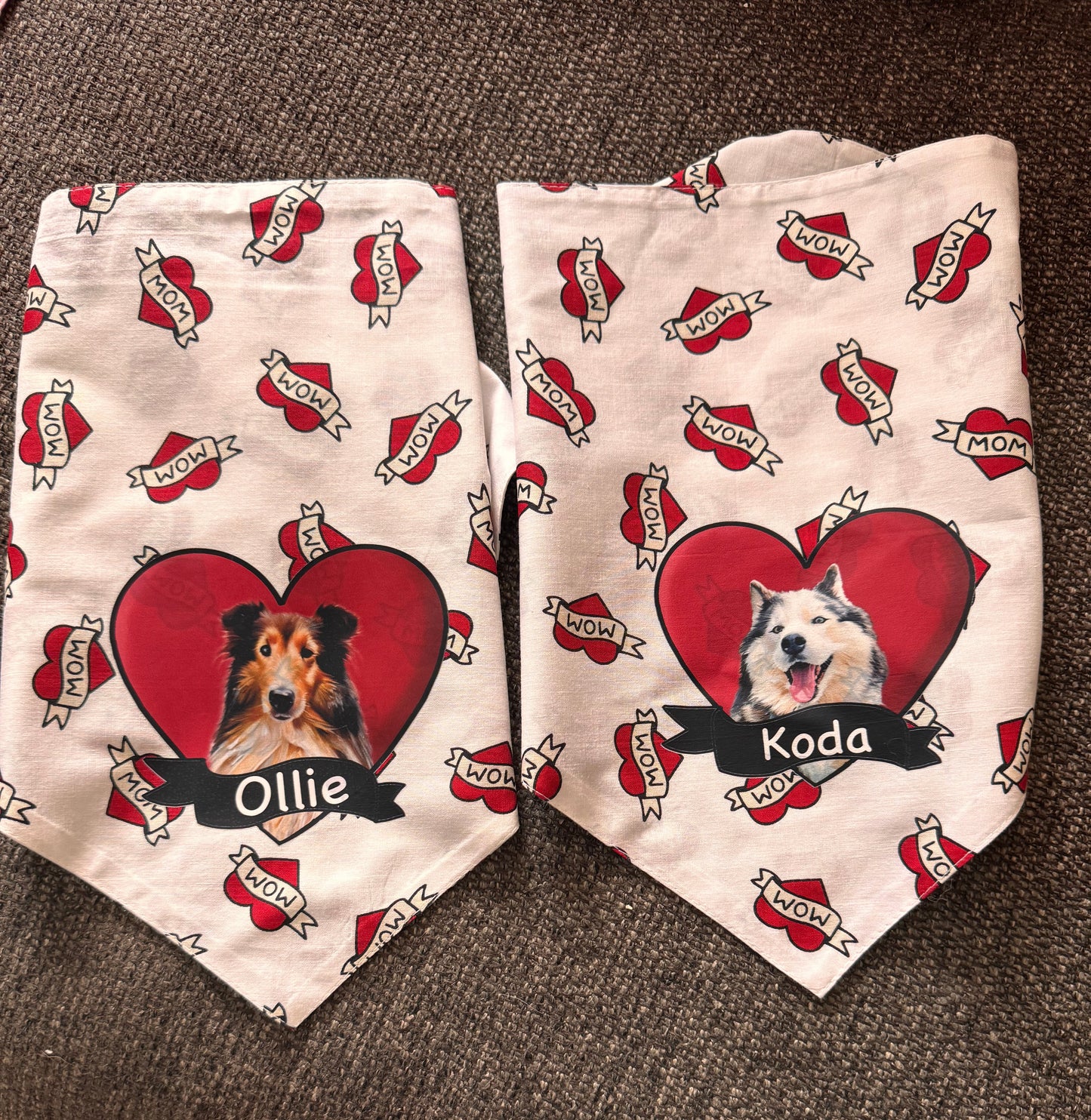 Bandana pour chien Love Mom