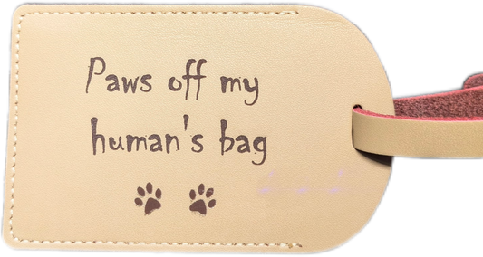 "Paws Off" Luggage Tag