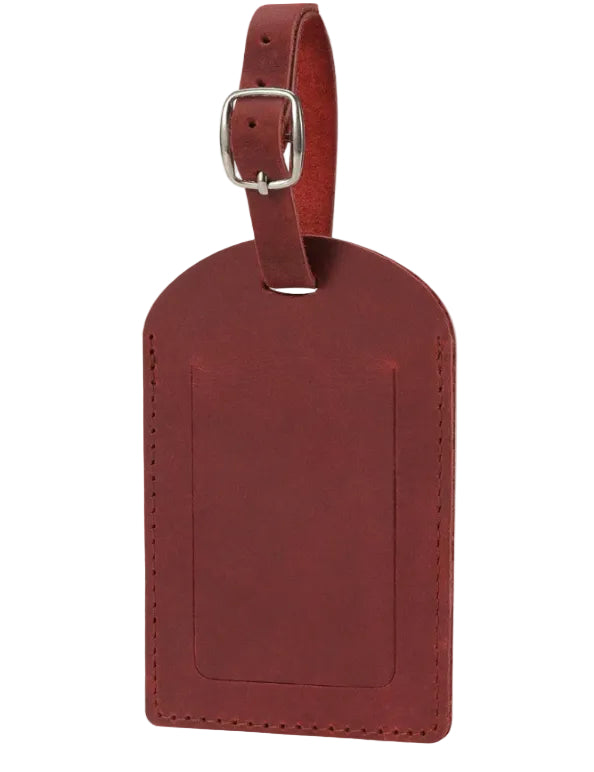 Pet Portrait Leather Luggage Tag