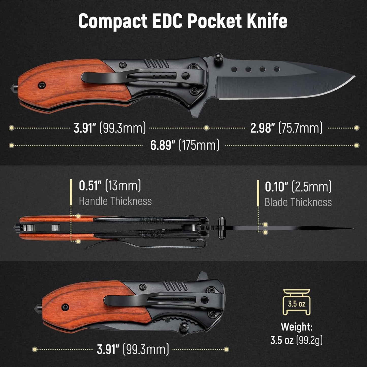 Personalized Best Dog Dad Pocket knife