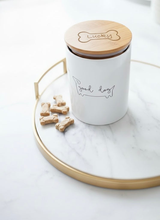 Good Dog Ceramic Treat Jar