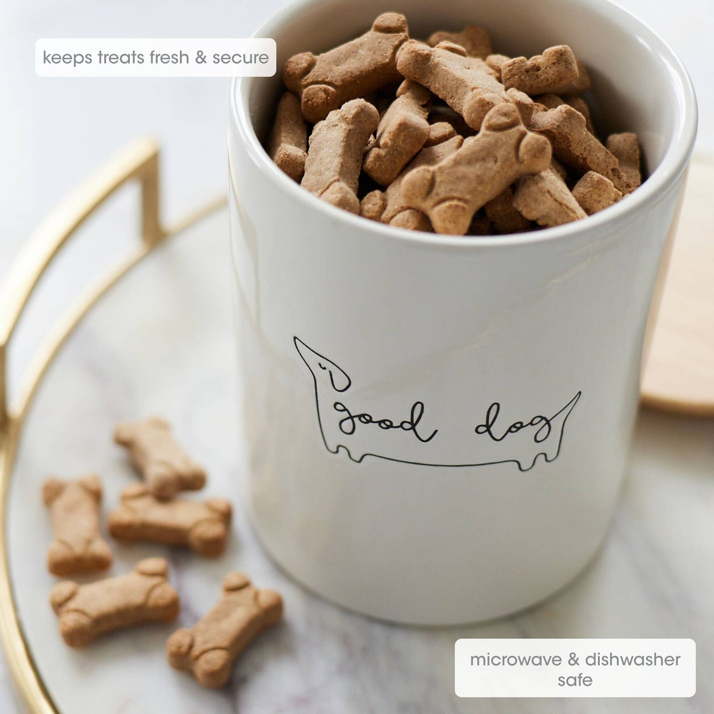 Pot à friandises en céramique Good Dog