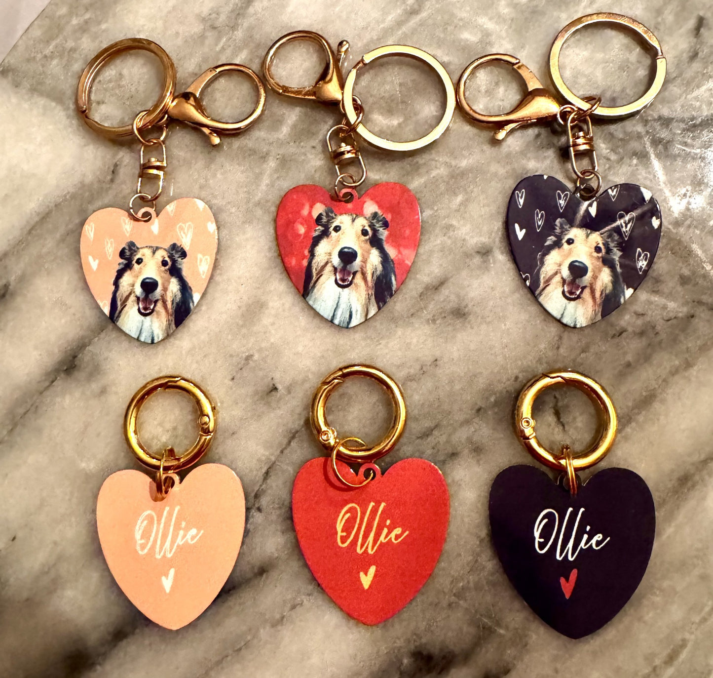 Gift Set: Heart Keychain + Pet Tag