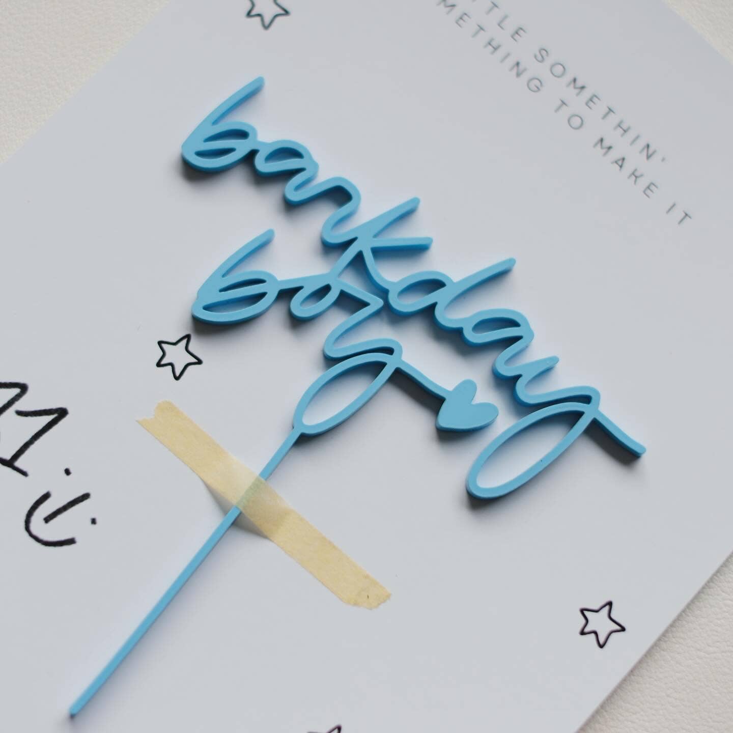 Barkday Boy Cake Topper
