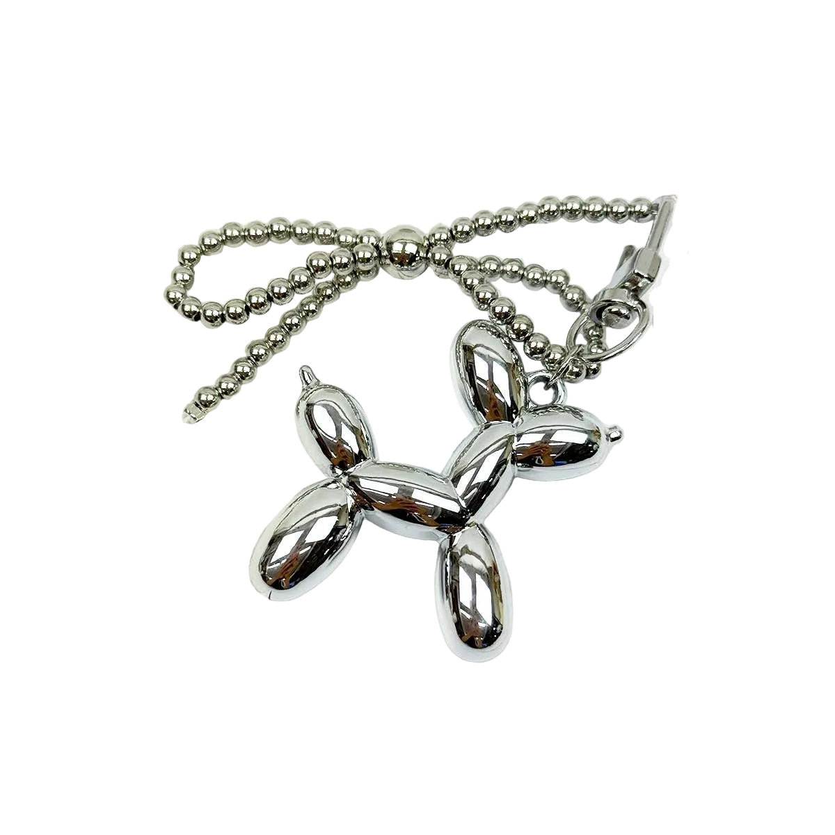 Metallic Puppy Theme Keychain