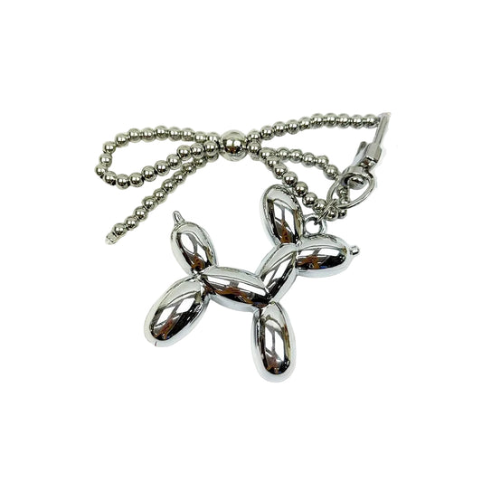 Metallic Puppy Theme Keychain