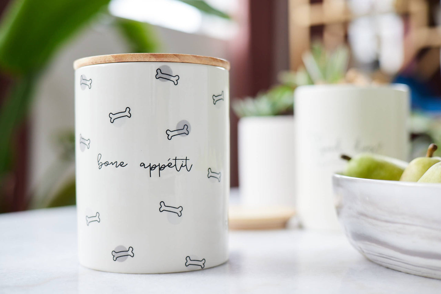 Bone Appetit Dog Treat Jar
