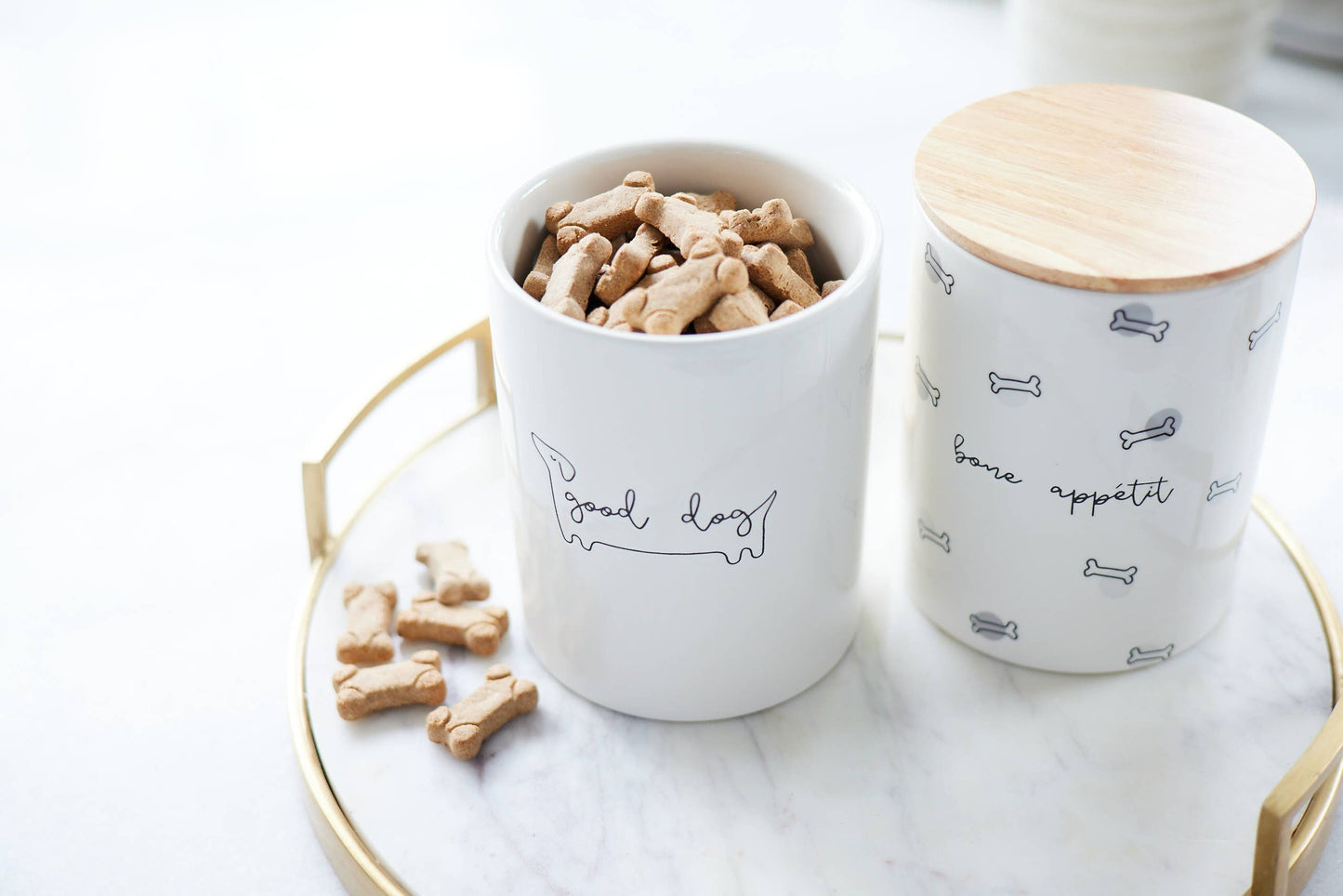 Bone Appetit Dog Treat Jar