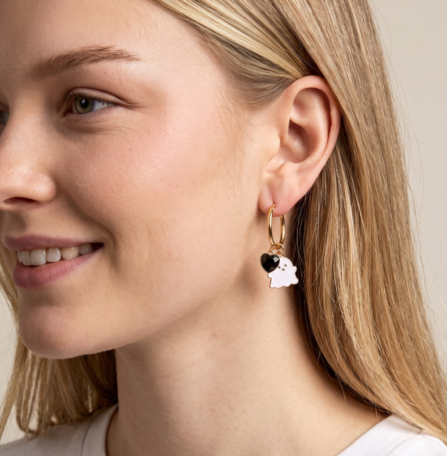 Little Boo Hoop Earrings