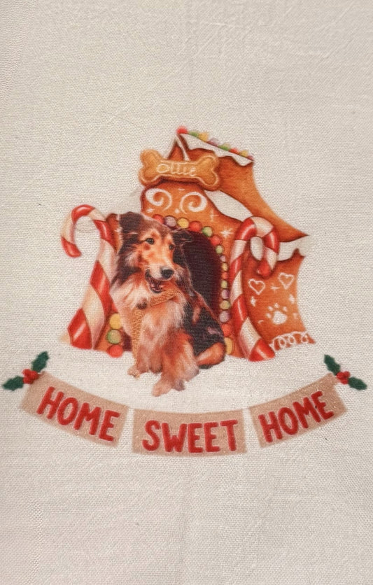 "Gingerbread Dog" Custom Kitchen Towel