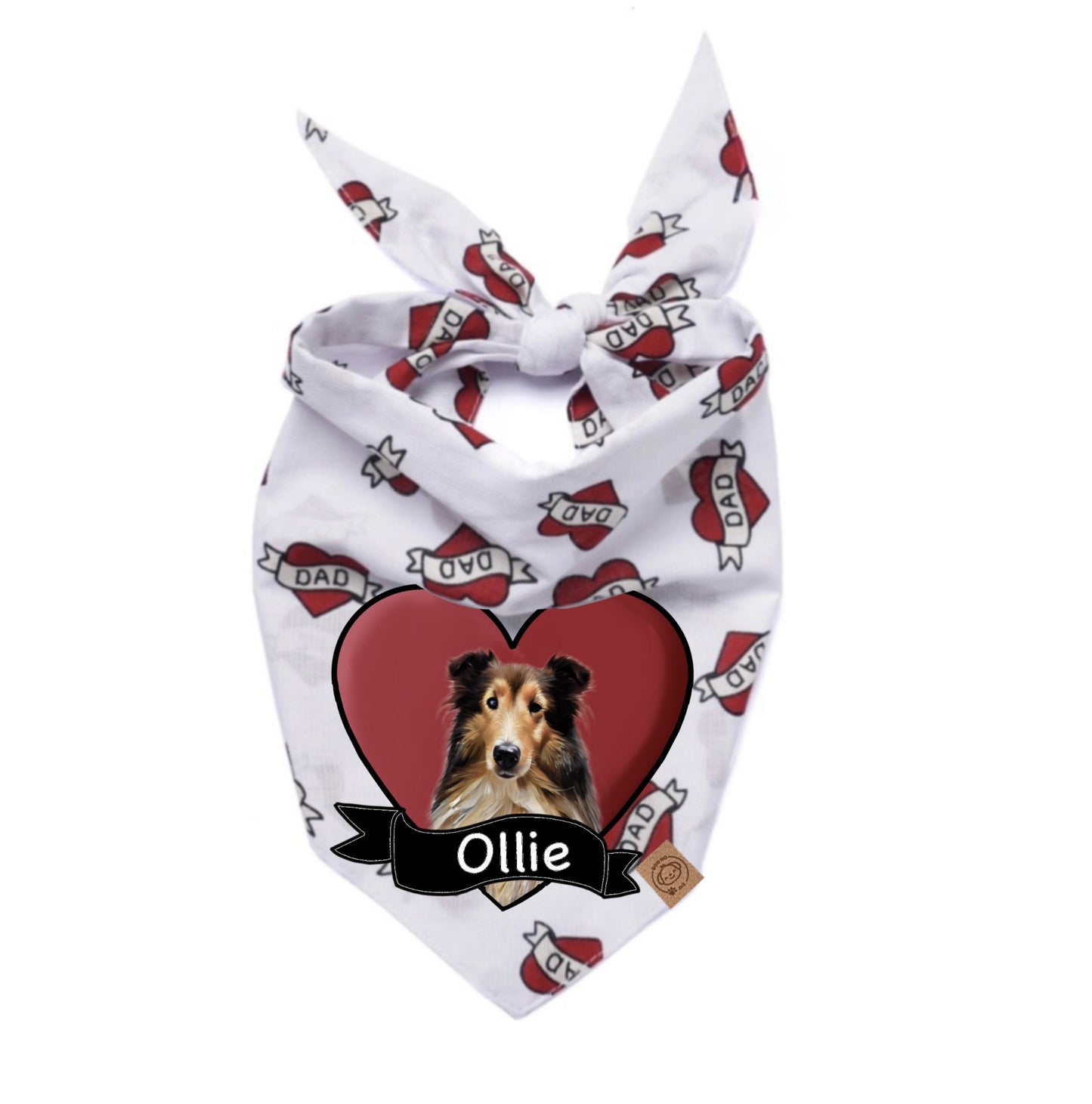 Bandana pour chien de papa