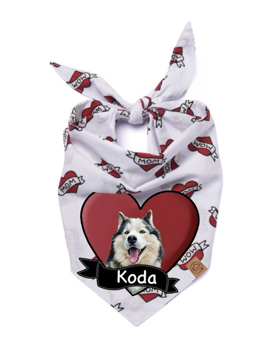 Bandana pour chien Love Mom
